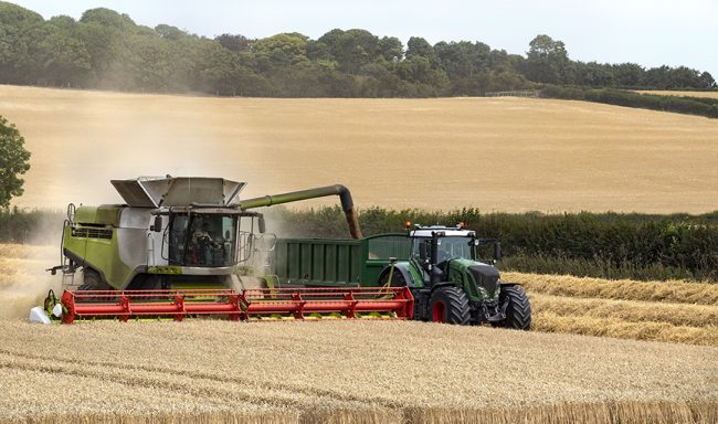 Combine harvester working in a field of wheat – England Farming explosions & fire DSear reports - Veritas Fire Support